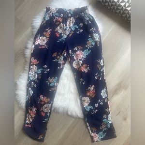 Shein blue floral pants